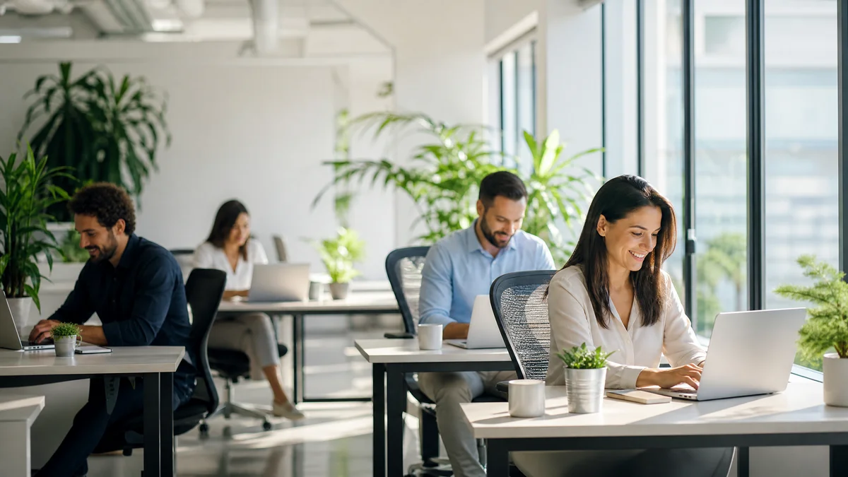 Environnement de travail propre et sain favorisant la productivité des collaborateurs