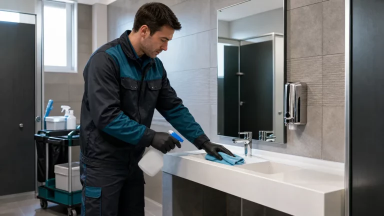 Nettoyage des sanitaires en entreprise : protocole et fréquence
